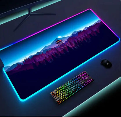 Tapis de souris lumineux à LED