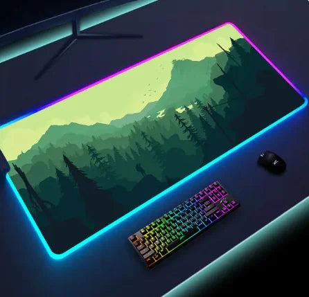 Tapis de souris lumineux à LED